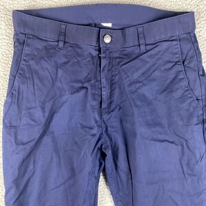 Fabletics Pants Mens 32x30 Navy High Side Chino Slim Fit Stretch Golf Preppy